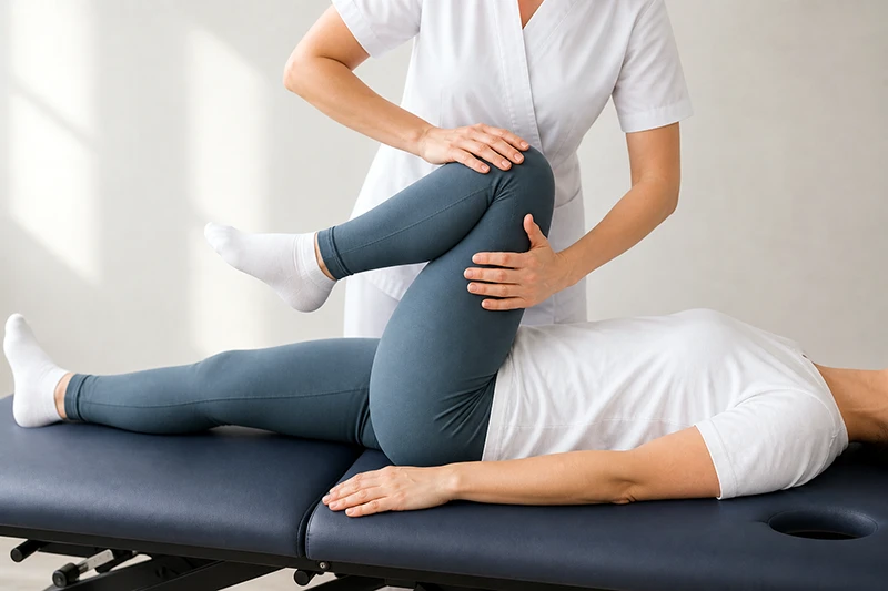 Mobilisation du genou en ostéopathie à Idron